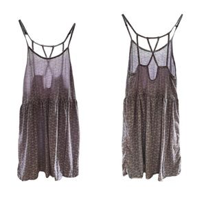 A pattern mini dress